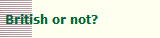 British or not?
