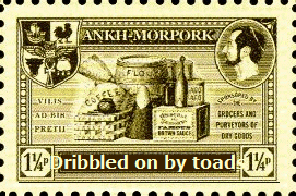 Dribbled on by toads